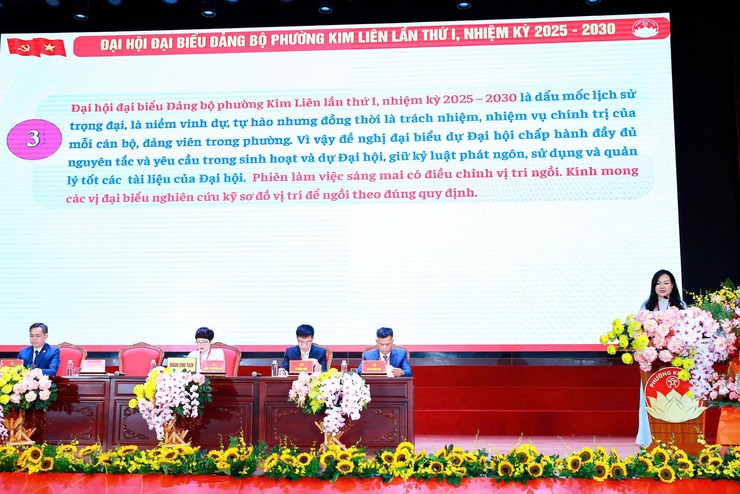 Phiên trù bị Đại hội đại biểu Đảng bộ phường Kim Liên lần thứ I: Khẳng định tinh thần đoàn kết, thống nhất, quyết tâm cho nhiệm kỳ mới- Ảnh 10.