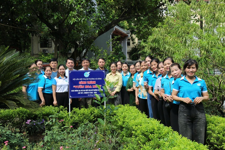 Ủy ban MTTQ phường Hà Đông khánh thành các công trình “Tuyến đường nở hoa”, “Đoạn đường tự quản”- Ảnh 3.