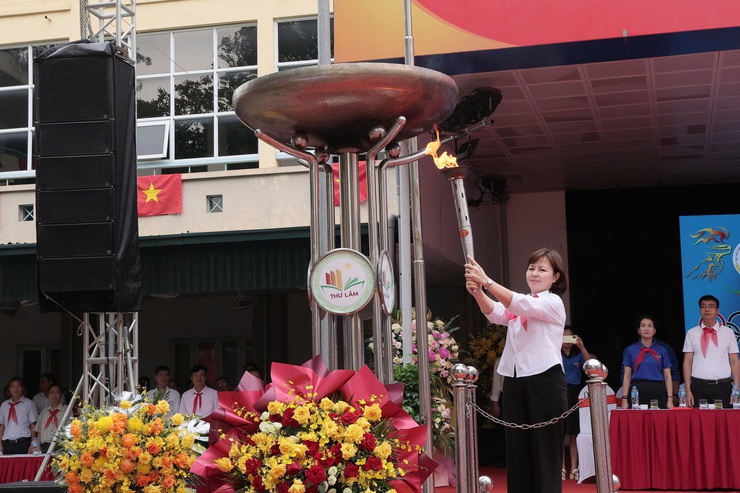 KHAI MẠC ĐẠI HỘI THỂ DỤC THỂ THAO LẦN THỨ I VÀ TỔNG KẾT HOẠT ĐỘNG HÈ THANH THIẾU NHI XÃ THƯ LÂM NĂM 2025.- Ảnh 9.