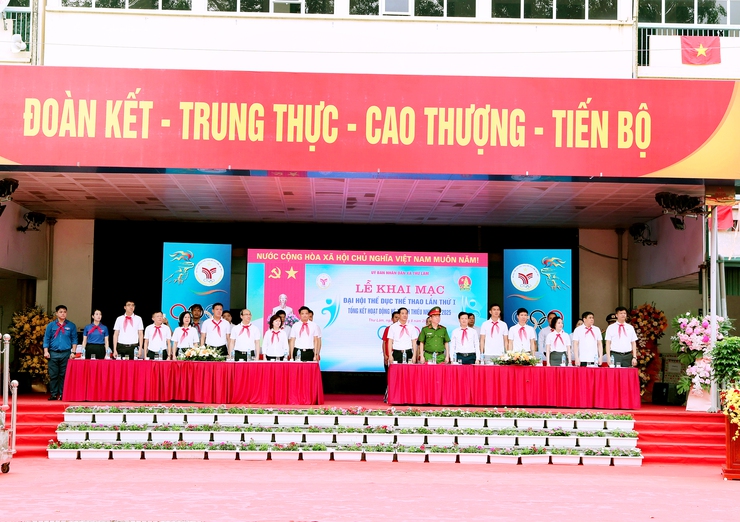 KHAI MẠC ĐẠI HỘI THỂ DỤC THỂ THAO LẦN THỨ I VÀ TỔNG KẾT HOẠT ĐỘNG HÈ THANH THIẾU NHI XÃ THƯ LÂM NĂM 2025.- Ảnh 1.
