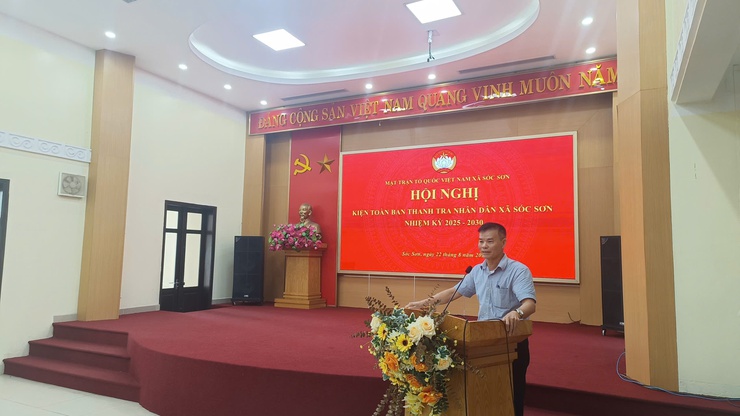 XÃ SÓC SƠN TỔ CHỨC KIỆN TOÀN NHÂN SỰ BAN THANH TRA NHÂN DÂN- Ảnh 1.