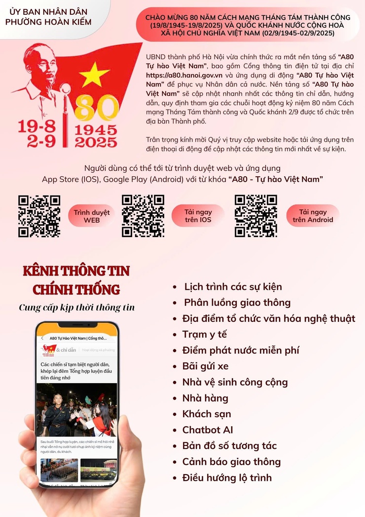 Hướng dẫn cài đặt và sử dụng ứng dụng "A80 - Tự hào Việt Nam"- Ảnh 1.