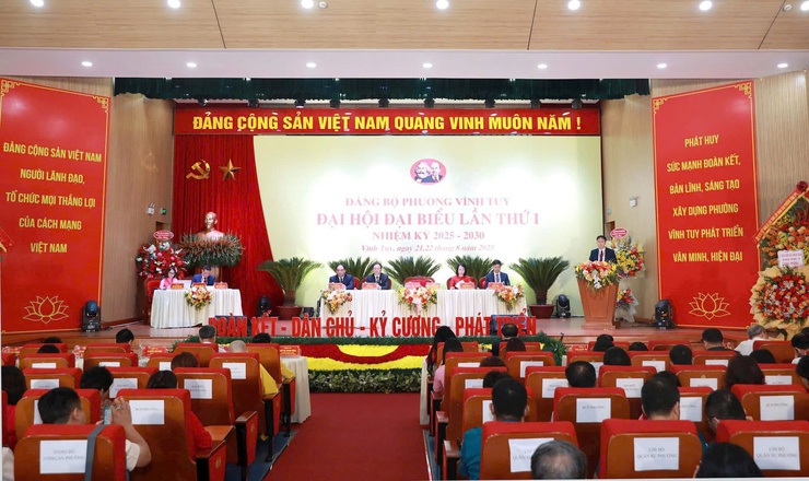 PHƯỜNG VĨNH TUY TỔ CHỨC THÀNH CÔNG ĐẠI HỘI ĐẠI BIỂU LẦN THỨ I, NHIỆM KỲ 2025–2030- Ảnh 2.