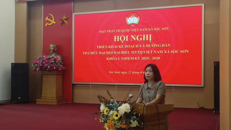 TRIỂN KHAI KẾ HOẠCH ĐẠI HỘI ĐẠI BIỂU MTTQ VIỆT NAM XÃ SÓC SƠN LẦN THỨ I, NHIỆM KỲ 2025- 2030- Ảnh 1.