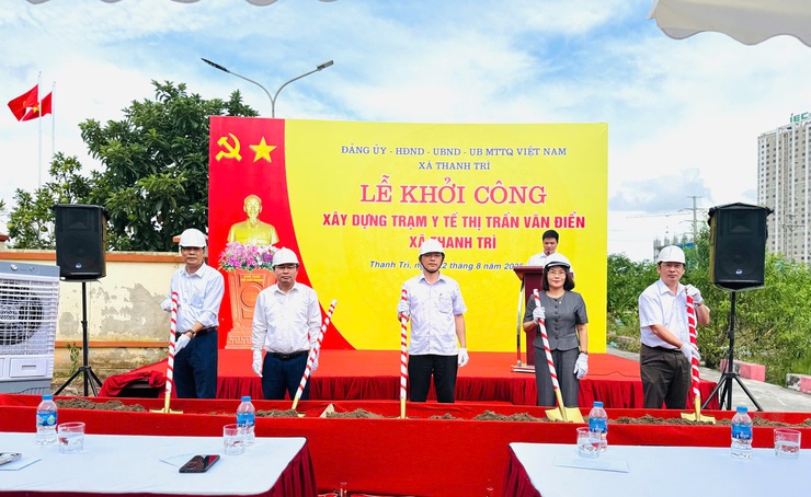 Lễ Khởi Công xây dựng Trạm Y Tế thị trấn Văn Điển, xã Thanh Trì: Bước tiến mới trong công tác Y tế tuyến cơ sở- Ảnh 6.