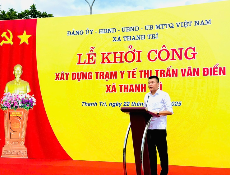 Lễ Khởi Công xây dựng Trạm Y Tế thị trấn Văn Điển, xã Thanh Trì: Bước tiến mới trong công tác Y tế tuyến cơ sở- Ảnh 3.