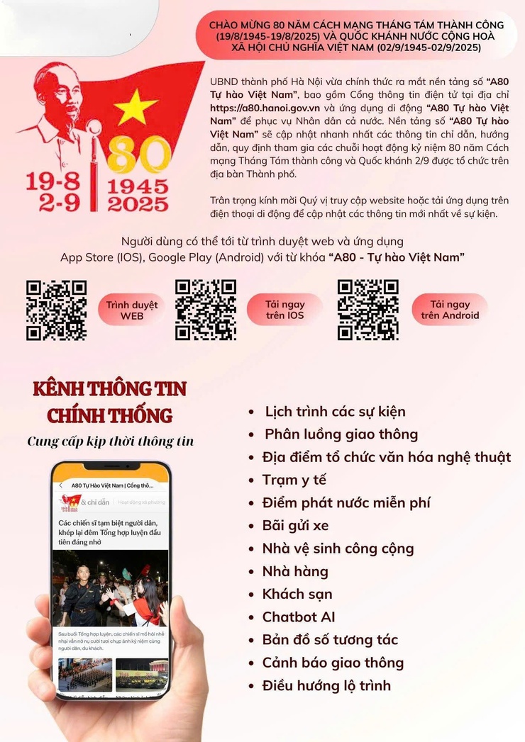 Hướng dẫn cài đặt và sử dụng ứng dụng "A80 - Tự hào Việt Nam"- Ảnh 1.