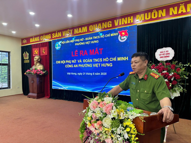 Ra mắt Chi hội Phụ nữ Công An phường Việt Hưng- Ảnh 4.