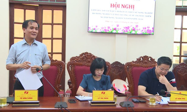 UBND xã Phúc Lộc tổ chức Hội nghị làm việc với Viên Quy hoạch và Thiết kế Nông nghiệp – Bộ Nông nghiệp và Môi trường về Đề án phát triển ngành nông nghiệp xã đến năm 2030- Ảnh 1.