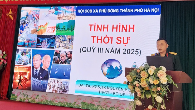 Hội Cựu chiến binh xã Phù Đổng thông tin thời sự quý III/2025- Ảnh 1.