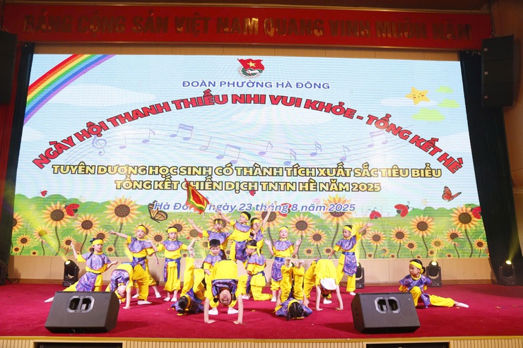 Ngày hội Thanh thiếu nhi vui khỏe- Tổng kết hè phường Hà Đông- Ảnh 3.