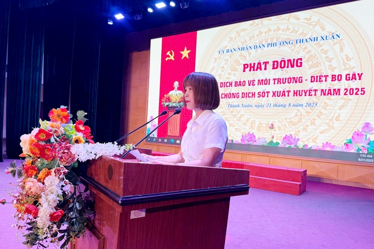 Hội nghị triển khai - phát động chiến dịch vệ sinh môi trường, diệt bọ gậy và tập huấn phòng chống sốt xuất huyết- Ảnh 2.