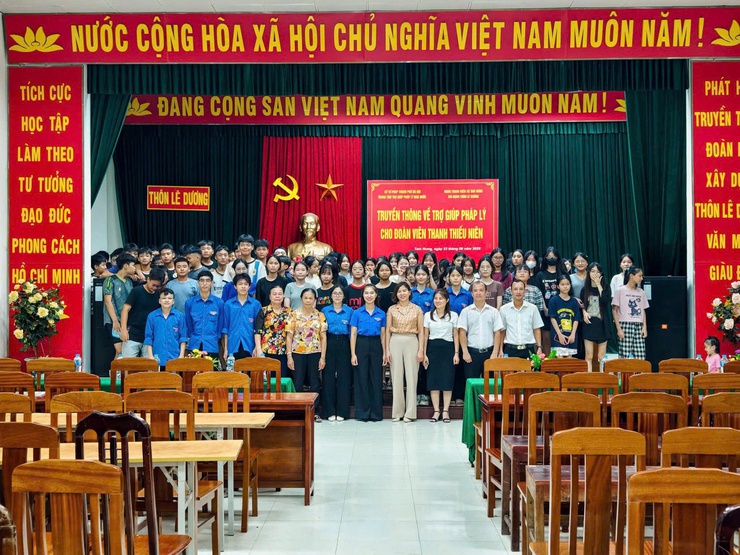 Hội nghị truyền thông về trợ giúp pháp lý cho đoàn viên, thanh thiếu nhi xã Tam Hưng- Ảnh 5.