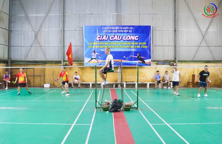 Sôi nổi Giải Cầu lông thôn Ngô Sài chào mừng 80 năm Cách mạng Tháng Tám và Quốc khánh 2/9- Ảnh 7.