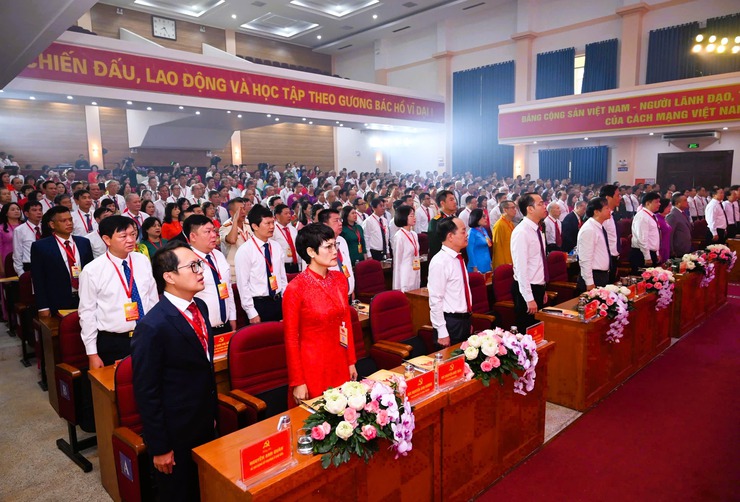 Đảng bộ phường Kim Liên tổ chức Đại hội đại biểu Đảng bộ phường lần thứ I, nhiệm kỳ 2025 - 2030.- Ảnh 1.