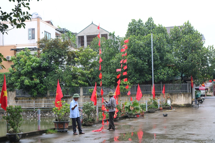 Quốc Oai rực rỡ cờ hoa, đèn lồng – Tỏa sáng niềm tự hào 80 năm Cách mạng Tháng Tám và Quốc khánh 2/9- Ảnh 17.