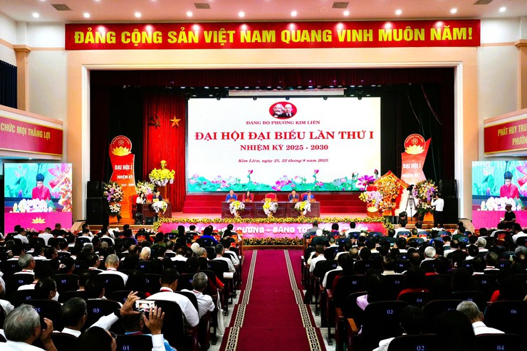 Đảng bộ phường Kim Liên tổ chức Đại hội đại biểu Đảng bộ phường lần thứ I, nhiệm kỳ 2025 - 2030.- Ảnh 9.