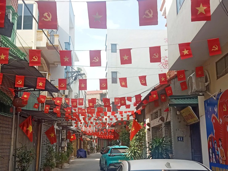 Quốc Oai rực rỡ cờ hoa, đèn lồng – Tỏa sáng niềm tự hào 80 năm Cách mạng Tháng Tám và Quốc khánh 2/9- Ảnh 22.