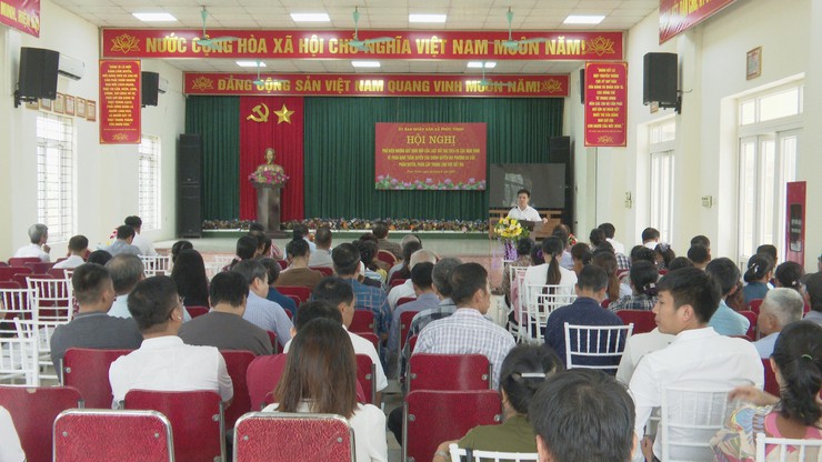 Xã Phúc Thịnh tổ chức Hội nghị phổ biến Luật Đất đai 2024 và các Nghị định mới về phân quyền, phân cấp của chính quyền địa phương 02 cấp- Ảnh 1.