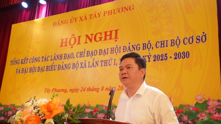 Xã Tây Phương: 19 tập thể, 114 cá nhân được khen thưởng tại hội nghị tổng kết Đại hội Đại biểu Đảng bộ xã Tây Phương lần thứ I, nhiệm kỳ 2025 - 2030- Ảnh 2.