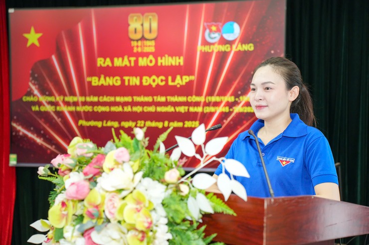 ĐOÀN TNCS HỒ CHÍ MINH PHƯỜNG LÁNG RA MẮT MÔ HÌNH THANH NIÊN “BẢNG TIN ĐỘC LẬP”- Ảnh 1.
