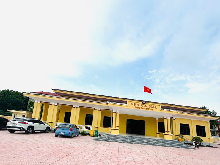BÀN GIAO, ĐƯA VÀO SỬ DỤNG CÔNG TRÌNH NHÀ VĂN HÓA THÔN THỤY HƯƠNG- Ảnh 2.