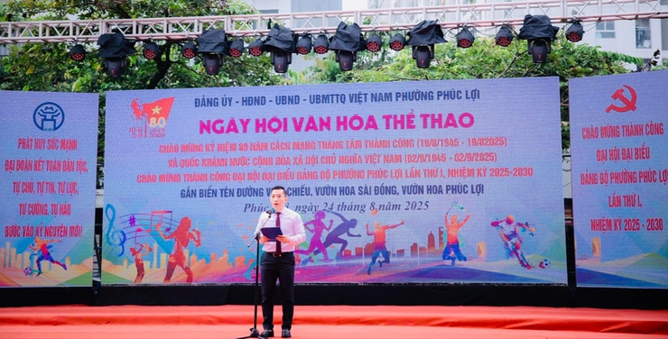 Nhiều hoạt động đặc sắc tại Ngày hội Văn hóa - Thể thao phường Phúc Lợi- Ảnh 2.