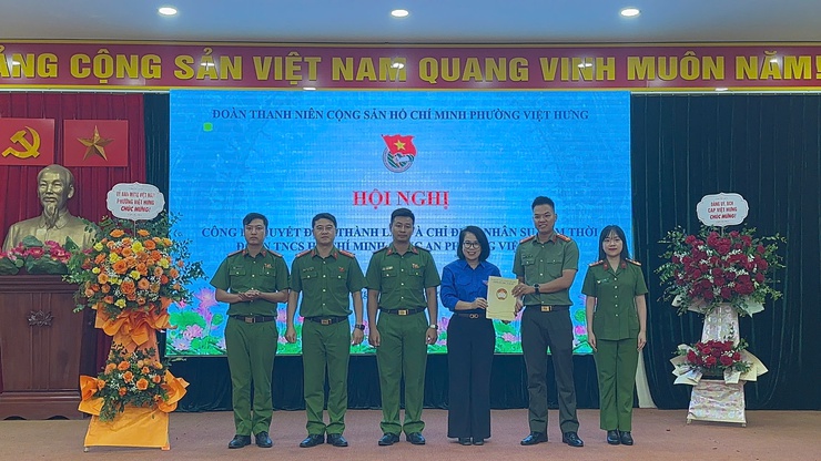 Đoàn TNCS Hồ Chí Minh phường thành lập và chỉ định nhân sự lâm thời Đoàn TNCS Hồ Chí Minh Công an phường Việt Hưng- Ảnh 3.
