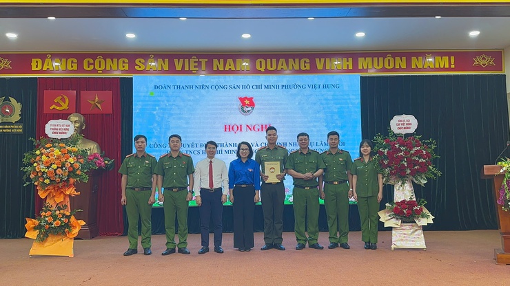 Đoàn TNCS Hồ Chí Minh phường thành lập và chỉ định nhân sự lâm thời Đoàn TNCS Hồ Chí Minh Công an phường Việt Hưng- Ảnh 4.