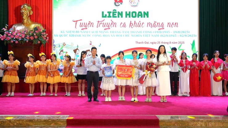 Sôi nổi Liên hoan tuyên truyền ca khúc măng non lần thứ I năm 2025- Ảnh 7.