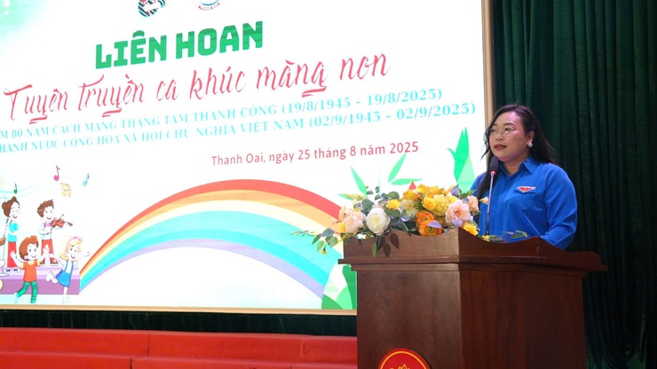 Sôi nổi Liên hoan tuyên truyền ca khúc măng non lần thứ I năm 2025- Ảnh 3.