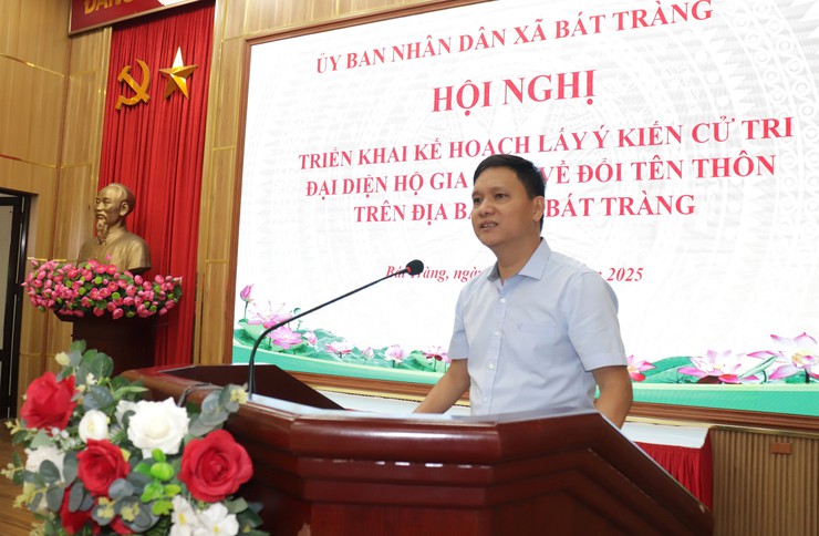 Bát Tràng triển khai kế hoạch lấy ý kiến cử tri đại diện hộ về đổi tên thôn trên địa bàn xã- Ảnh 2.