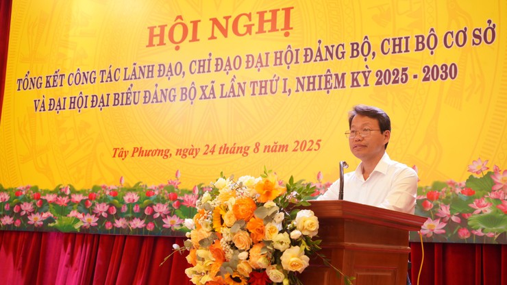 Xã Tây Phương: 19 tập thể, 114 cá nhân được khen thưởng tại hội nghị tổng kết Đại hội Đại biểu Đảng bộ xã Tây Phương lần thứ I, nhiệm kỳ 2025 - 2030- Ảnh 3.