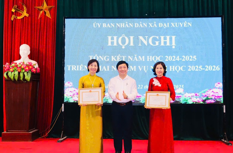 Xã Đại Xuyên: Tổng kết năm học 2024-2025, triển khai nhiệm vụ năm học 2025-2026- Ảnh 4.
