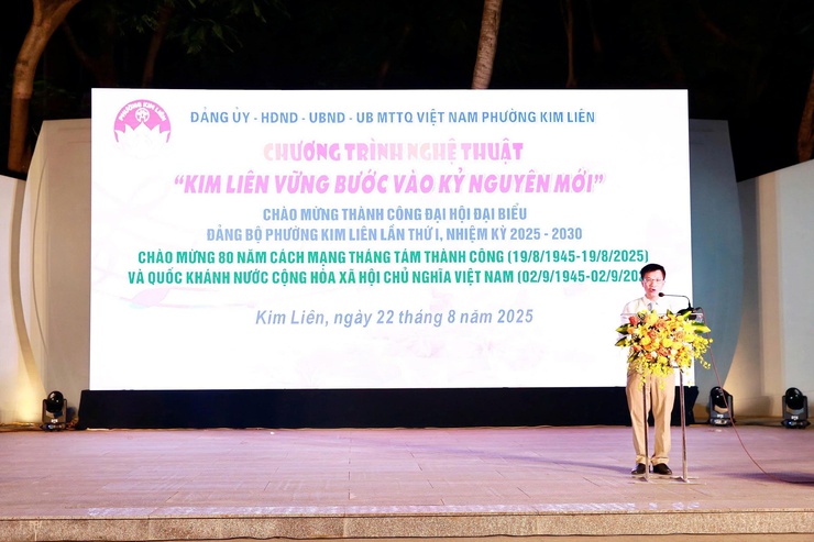 Chương trình nghệ thuật chào mừng thành công Đại hội Đại biểu Đảng bộ phường Kim Liên lần thứ I, nhiệm kỳ 2025 – 2030- Ảnh 4.