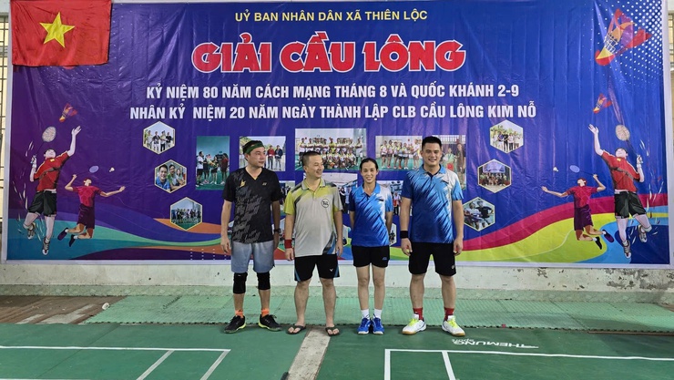 Sôi nổi Giải Cầu lông xã Thiên Lộc năm 2025- Ảnh 11.