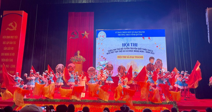 Xã Đại Thanh tham gia Sơ khảo Hội thi Kể chuyện sách hèThiếu nhi Thủ đô tuyên truyền giới thiệu sách, Múa hát tập thế - Ca khúc măng non cấp Thành phố năm 2025- Ảnh 2.