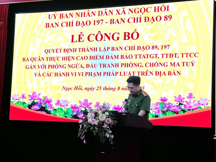 Hoàn thành xuất sắc nhiệm vụ bảo đảm trật tự, an toàn xã hội, trấn áp mạnh mẽ các loại tội phạm và tệ nạn xã hội, giữ gìn cuộc sống bình yên, hạnh phúc cho nhân dân- Ảnh 1.