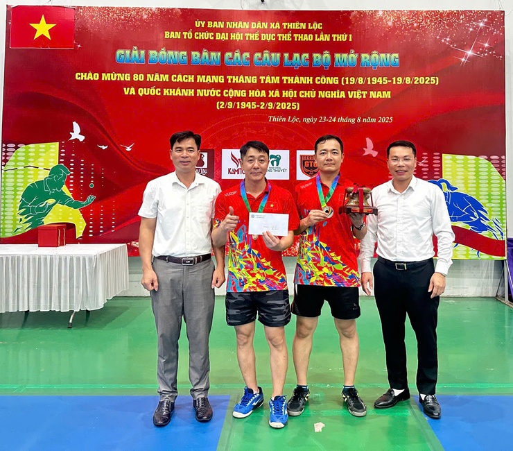 Xã Thiên Lộc tổ chức Giải Bóng bàn các CLB mở rộng lần thứ I năm 2025- Ảnh 21.