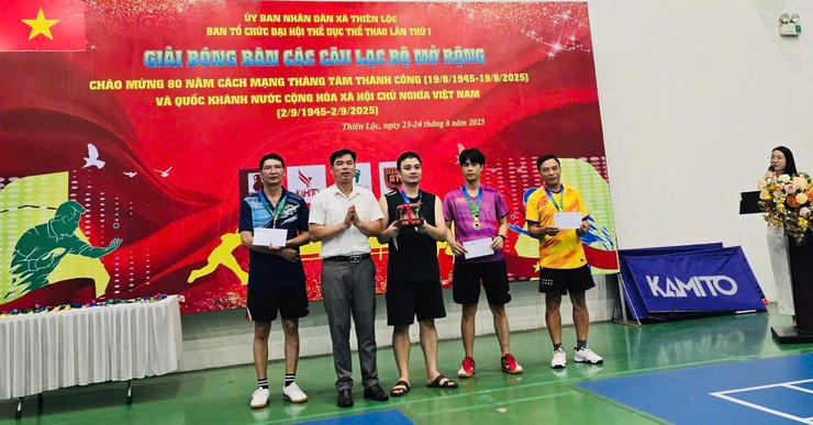 Xã Thiên Lộc tổ chức Giải Bóng bàn các CLB mở rộng lần thứ I năm 2025- Ảnh 22.