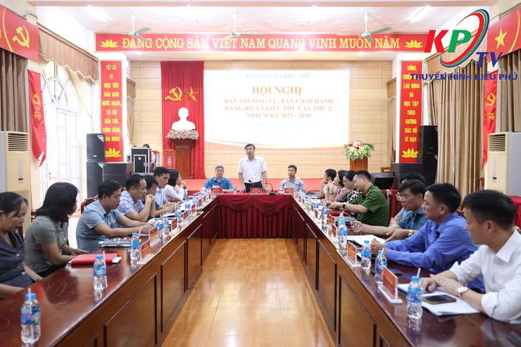 Đảng ủy xã Kiều Phú tổ chức Hội nghị Ban Chấp hành lần thứ 2, nhiệm kỳ 2025-2030- Ảnh 1.