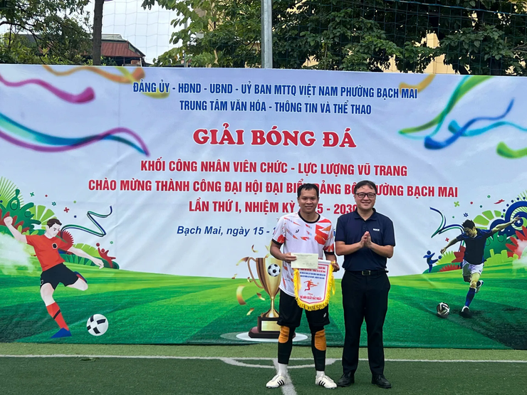 Phường Bạch Mai tổ chức thành công chuỗi các giải thể thao chào mừng Đại hội đại biểu Đảng bộ phường- Ảnh 4.