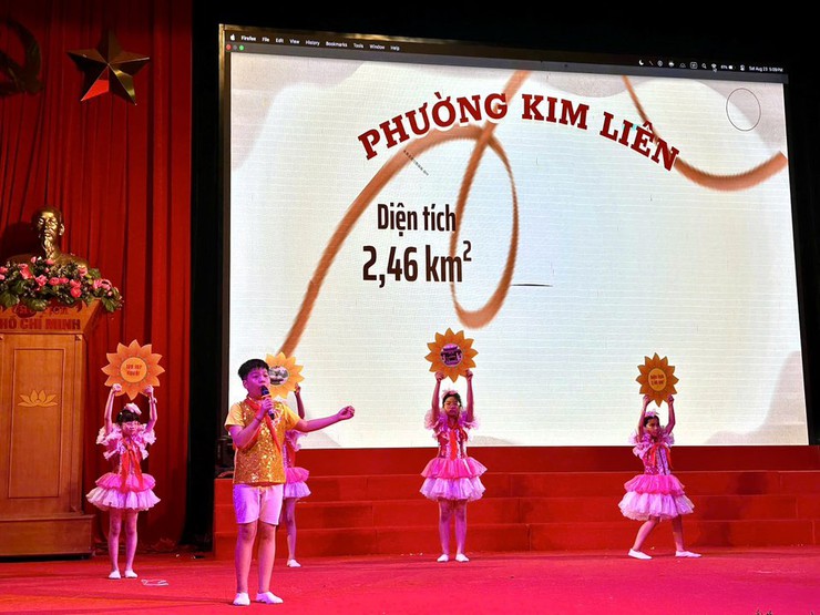 Đội tuyển phường Kim Liên: Học sinh Trường Tiểu học Đống Đa, THCS Đống Đa tham gia vòng sơ khảo Hội thi “Thiếu nhi Thủ đô tuyên truyền giới thiệu sách; múa hát tập thể và ca khúc măng non” năm 2025- Ảnh 7.