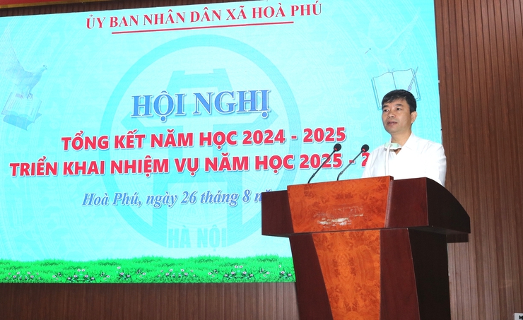 Hội nghị Tổng kết năm học 2024 – 2025; triển khai phương hướng nhiệm vụ năm học 2025-2026- Ảnh 3.