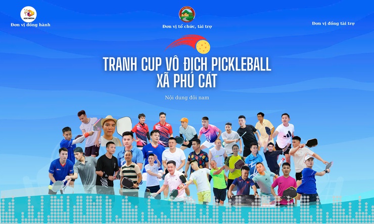 Phú Cát tổ chức giải PICKLEBALL tranh cúp vô định năm 2025- Ảnh 1.