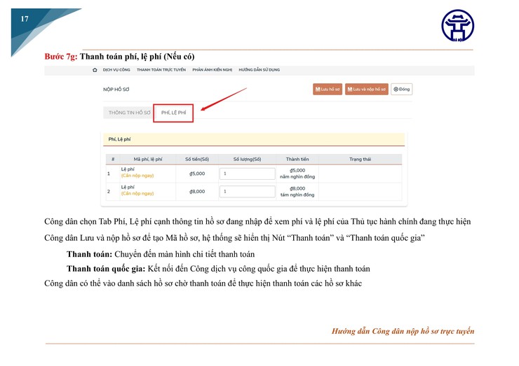 HƯỚNG DẪN NỘP HỒ SƠ TRỰC TUYẾN TRÊN CỔNG DỊCH VỤ CÔNG QUỐC GIA- Ảnh 17.