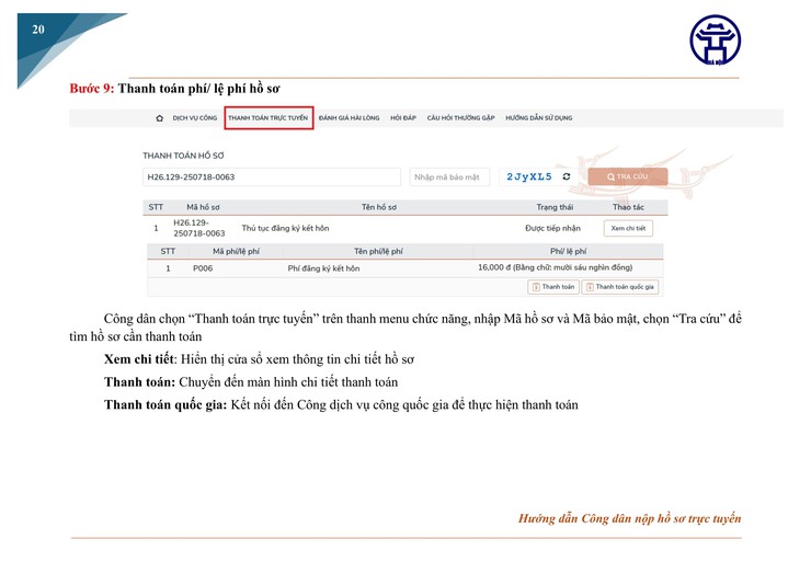 HƯỚNG DẪN NỘP HỒ SƠ TRỰC TUYẾN TRÊN CỔNG DỊCH VỤ CÔNG QUỐC GIA- Ảnh 20.