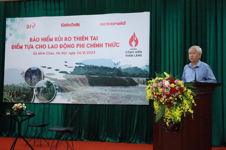 Tọa đàm tại xã Minh Châu: Bảo hiểm rủi ro thiên tai – điểm tựa cho lao động phi chính thức- Ảnh 2.