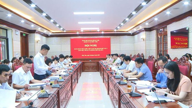 Ngân hàng Nhà nước chi nhánh Khu vực I làm việc với Đảng uỷ xã Phúc Thọ về tình hình hoạt động trên địa bàn- Ảnh 6.