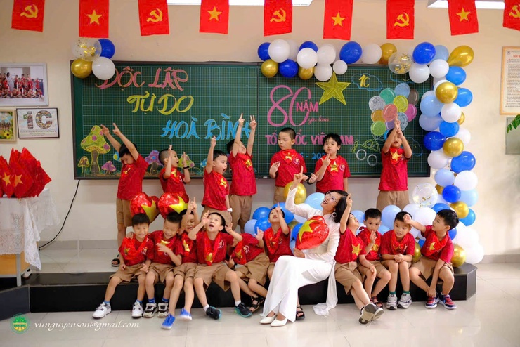 Trường Tiểu học Trung Tự: Chào mừng 80 năm Cách mạng Tháng Tám và Quốc khánh 2/9- Ảnh 3.